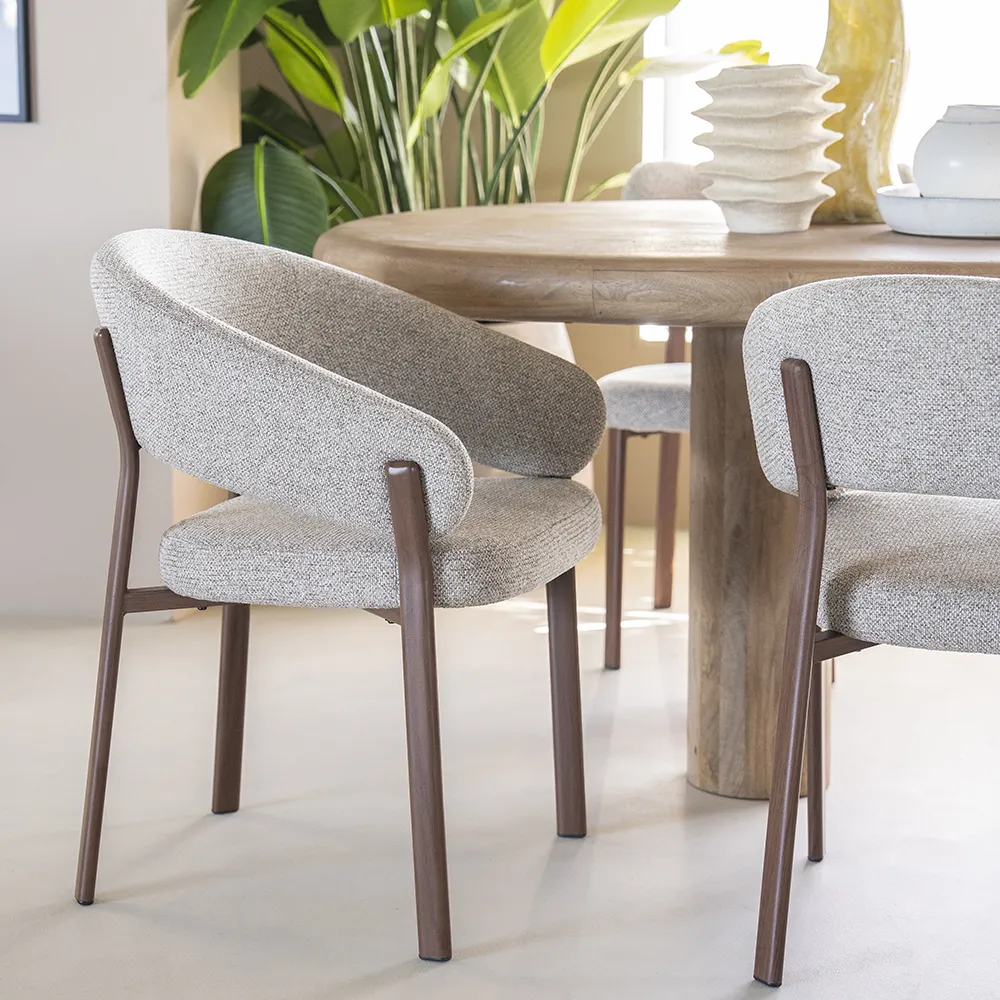 Dining Chair Sedia Brown with armrest