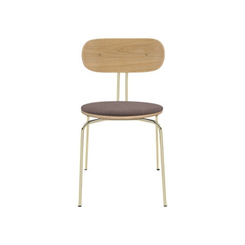 Curious Dining Chair Oak/Brass Monrose
