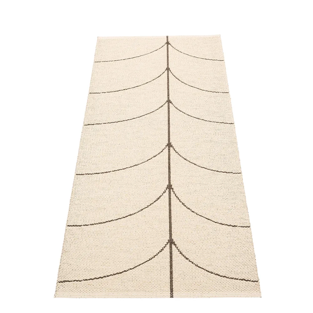 Woven Rug Leif Dark Brown 70x180 cm