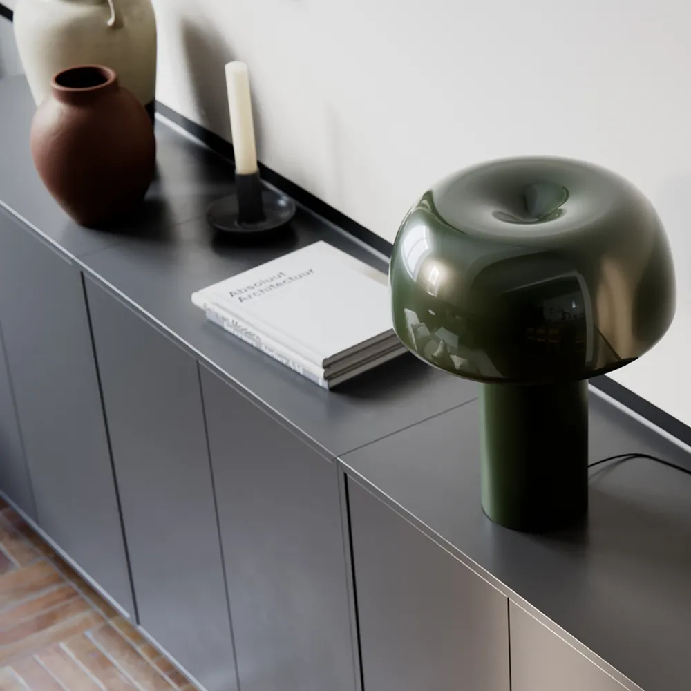 Lean on Me table lamp Dark green