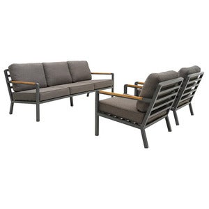Nova sofa set Anthracite / Soft dawn