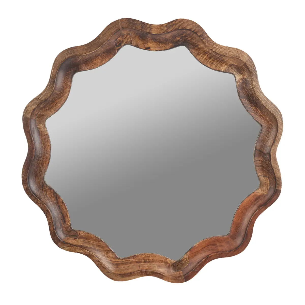 CARVE Mirror Natural Ø76 cm