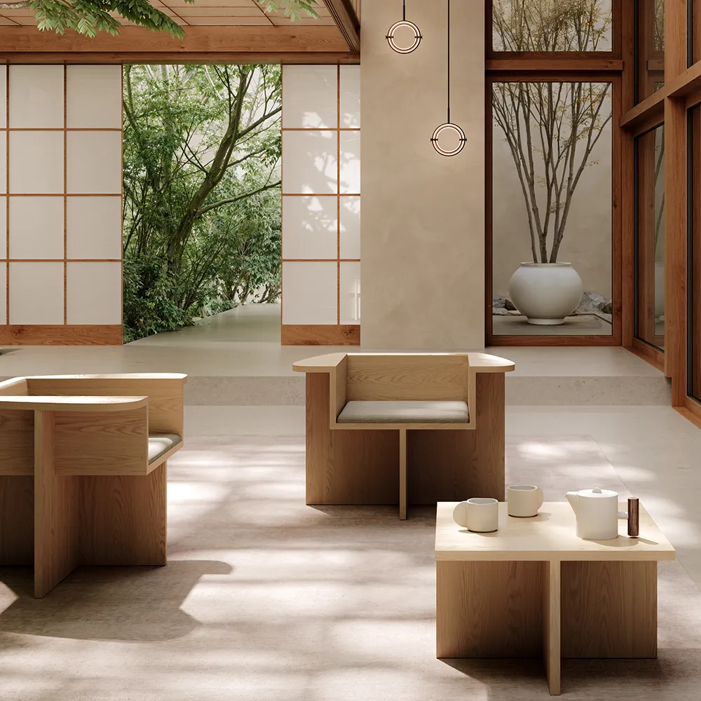 Sunao pot Fat Hexa - Birch