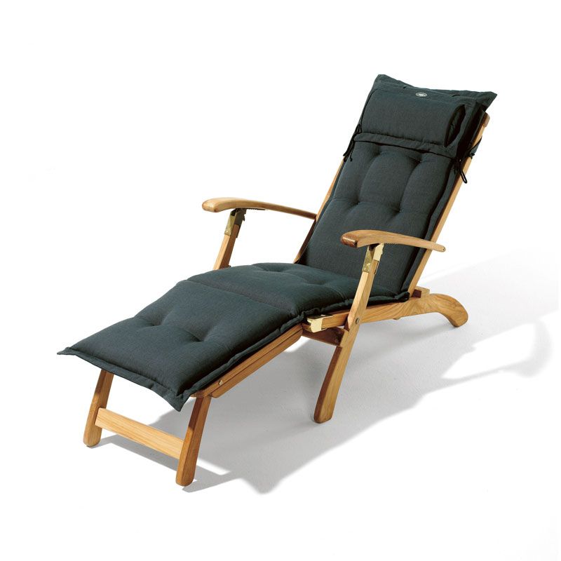 Canyon deck chair cushion structured dralon Denim blue