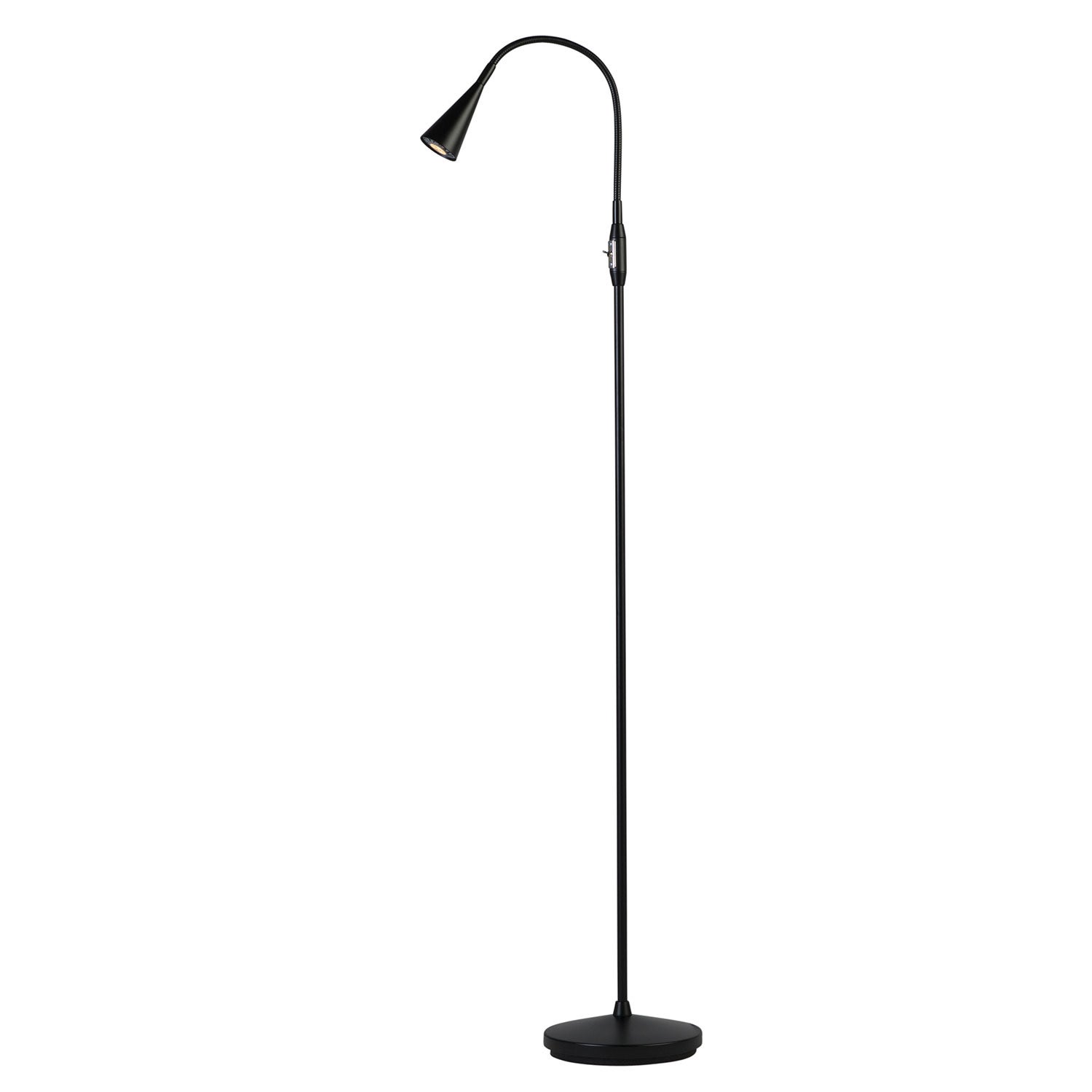 Ledro Floor Lamp Matt Black Mr16 Incl Light Source