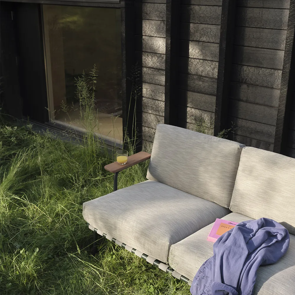 Settle 3-seater sofa Ribbed Weave 2/Dark Green 