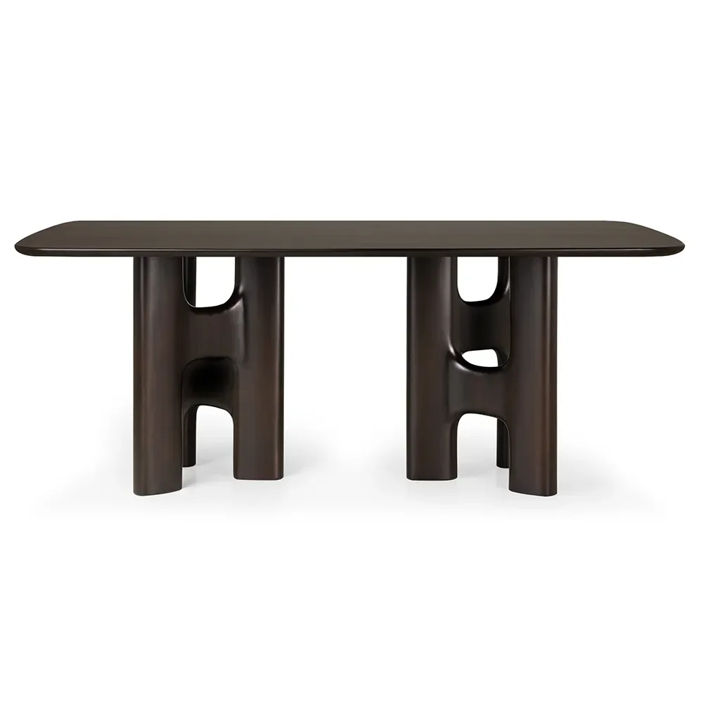 Flow dining table 110x200 cm Mahogany