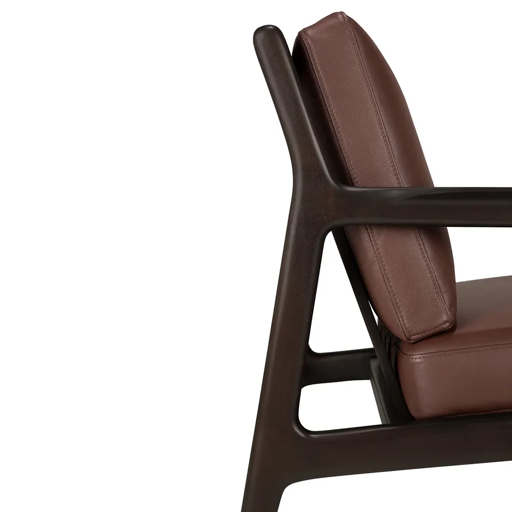 Jack Armchair Burgundy leather