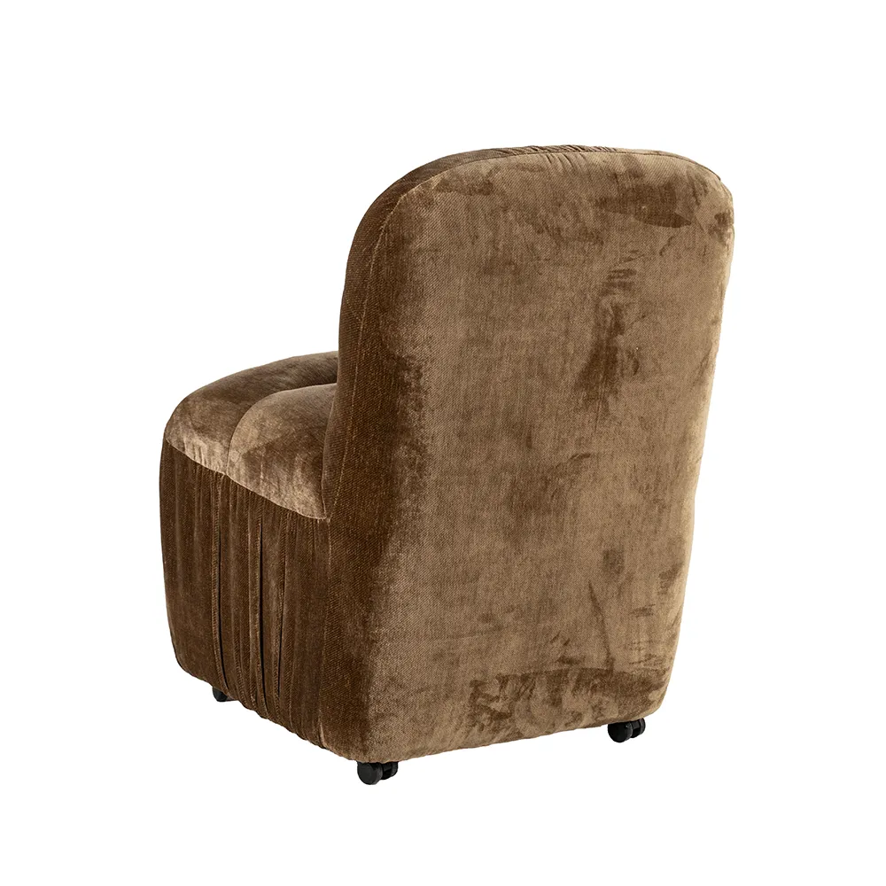 Upholstered chair Nido Mustard