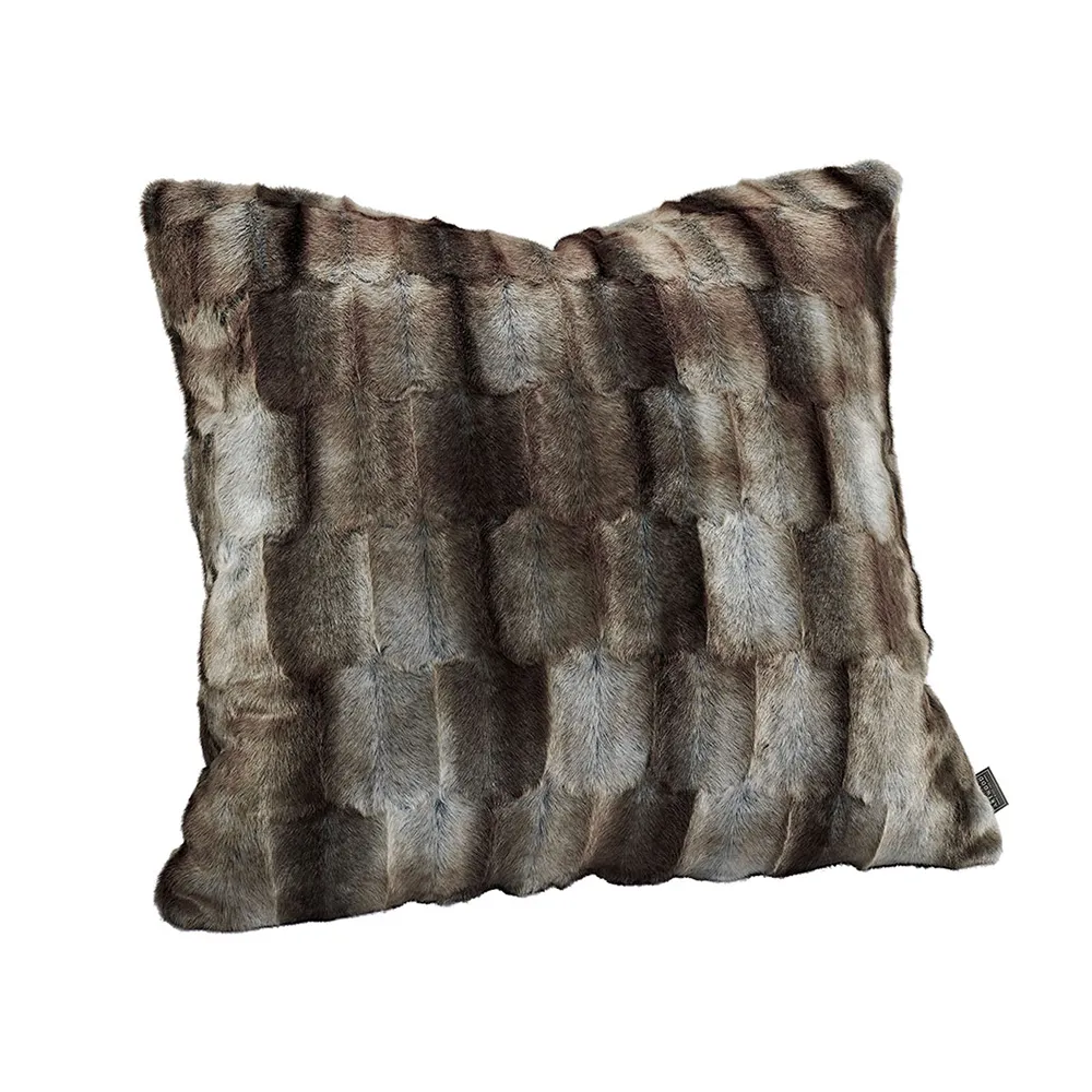 BELMONT Cushion Cover Grey/Simply Greige with woven back 60x60 cm