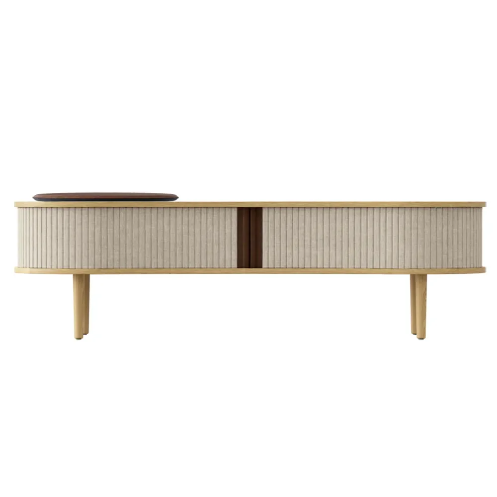 Audacious TV stand Oak/White Sands