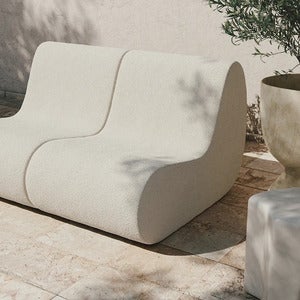 Rouli Center module Bouclé Off-white