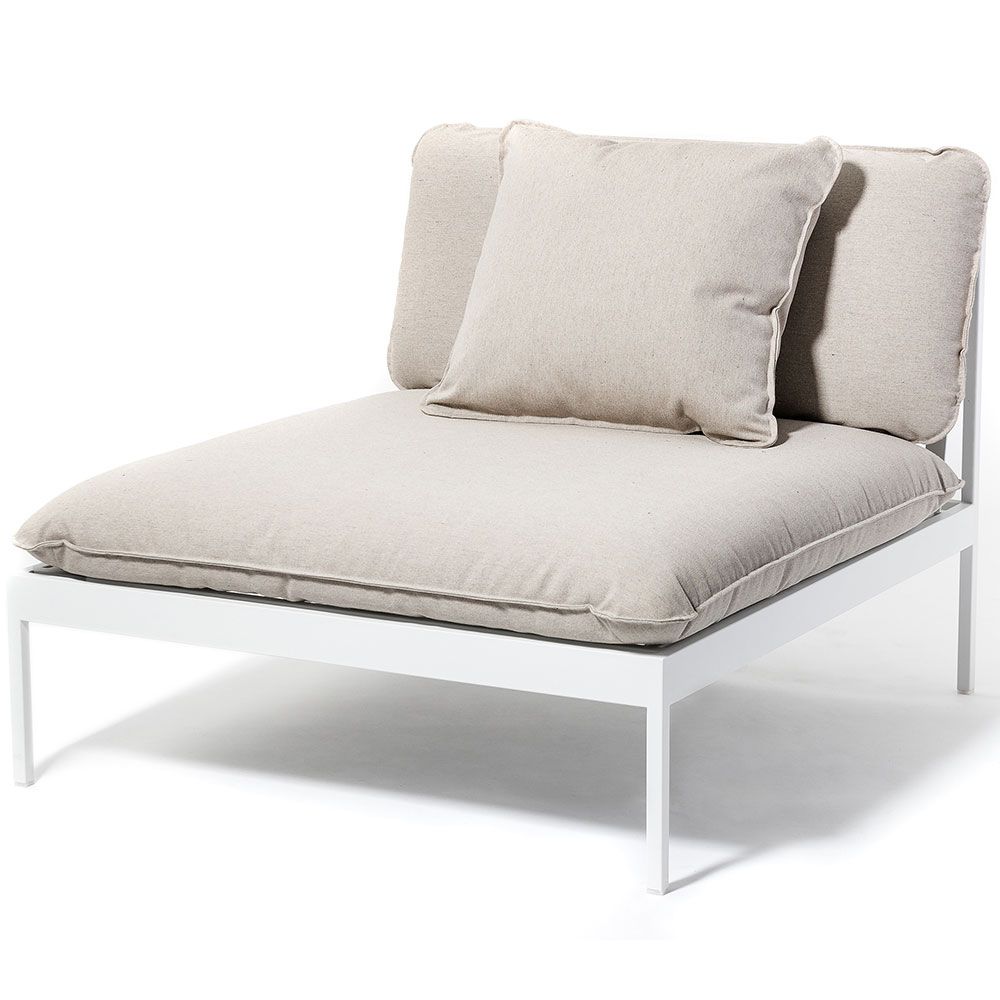 Bonan Lounge Chair / Centrepiece Light grey excl. cushions