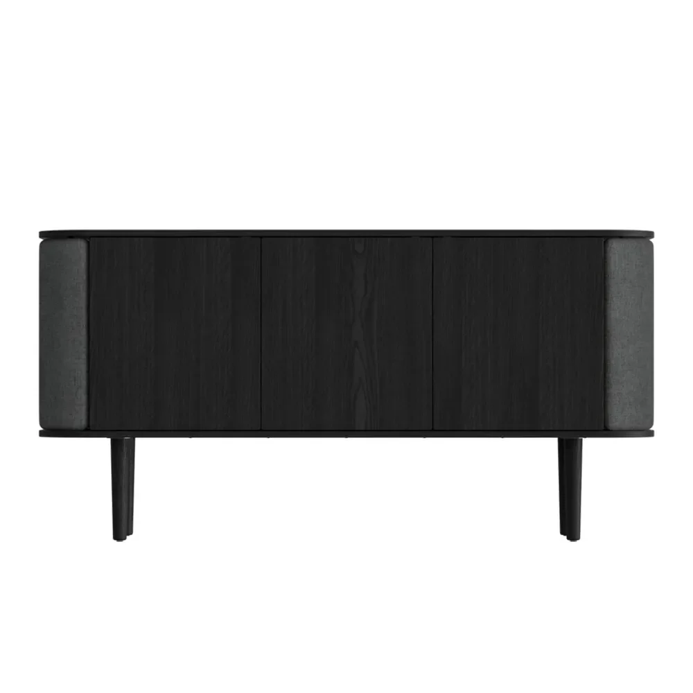 Treasures 3-door cabinet Black Oak/Shadow