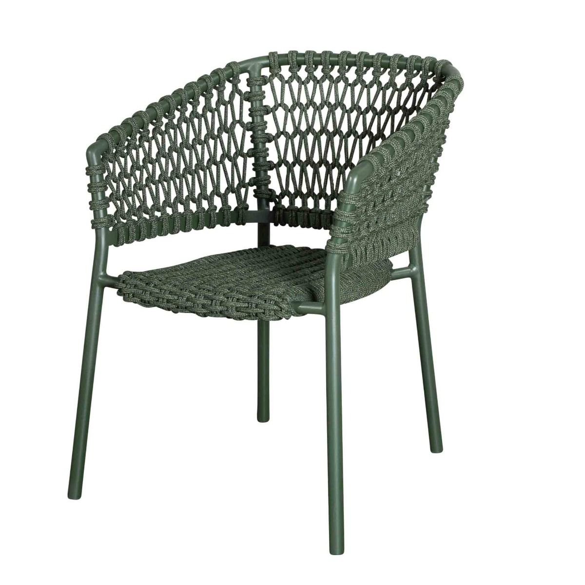Ocean armchair stackable Dark Green