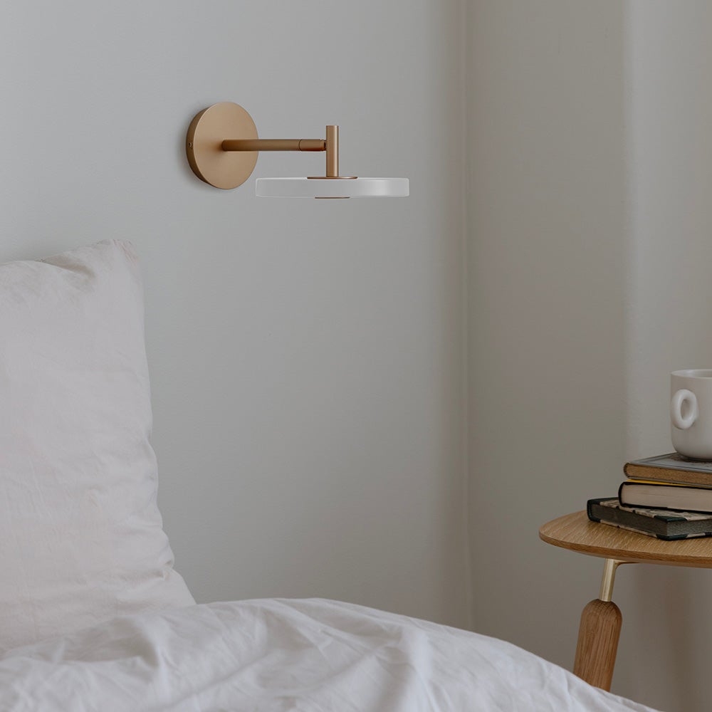 Asteria Wall Short Lamp Ø15 cm Pearl White