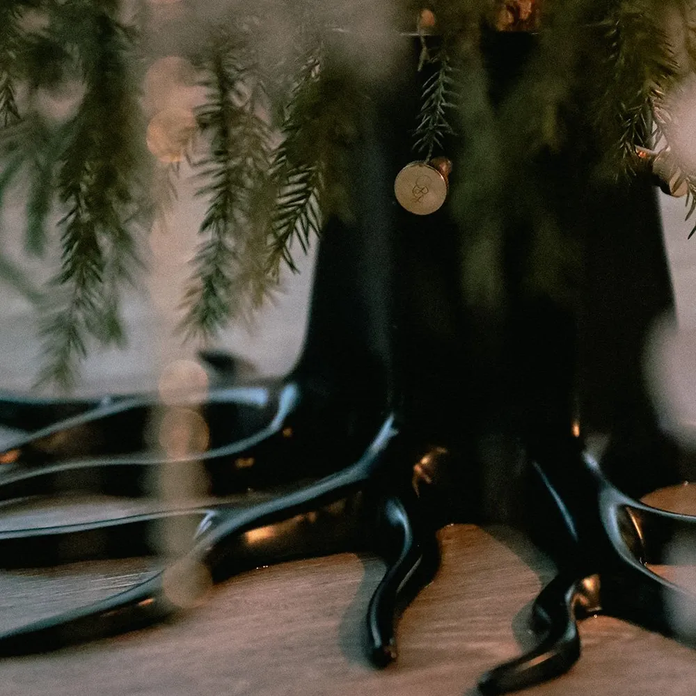 Christmas tree base Black