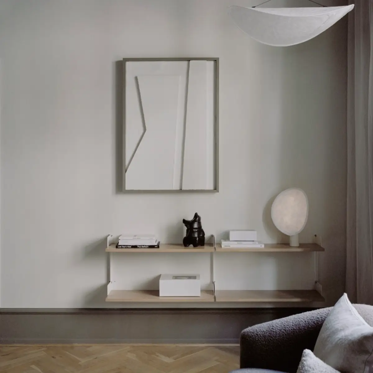 New Works Chamber Shelf Oak/White