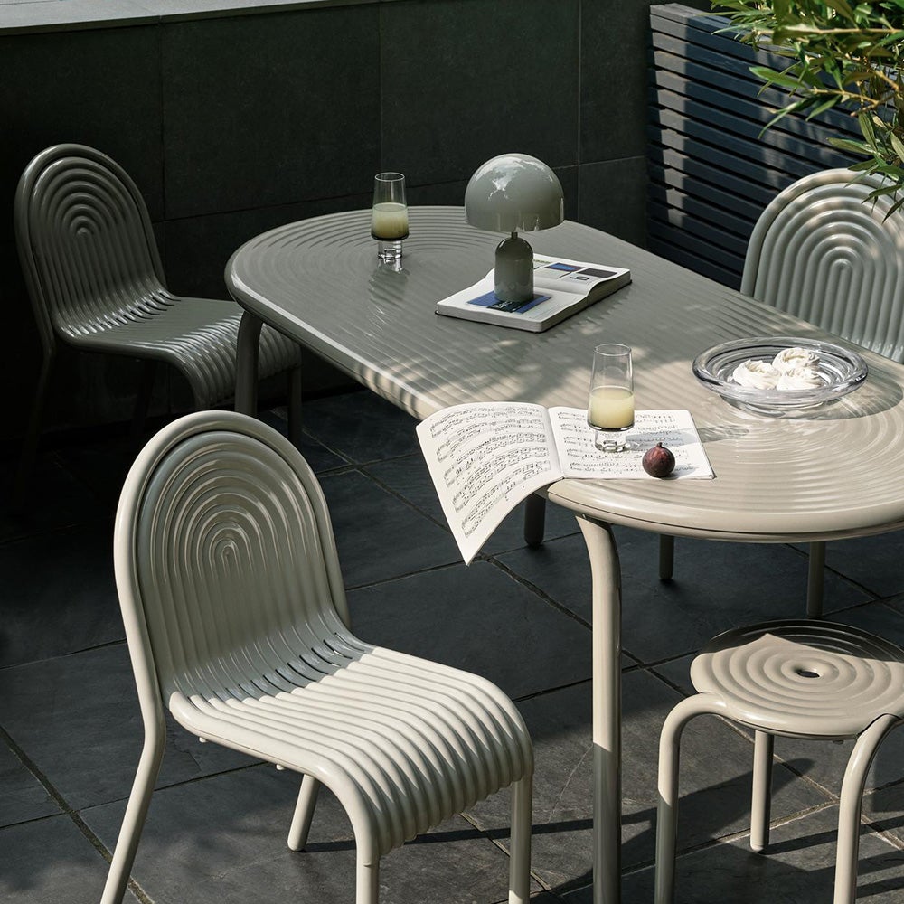 Groove Arm Chair Putty