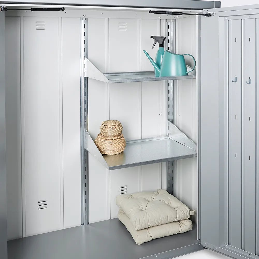 Romeo Patio cabinet M Metallic quartz grey