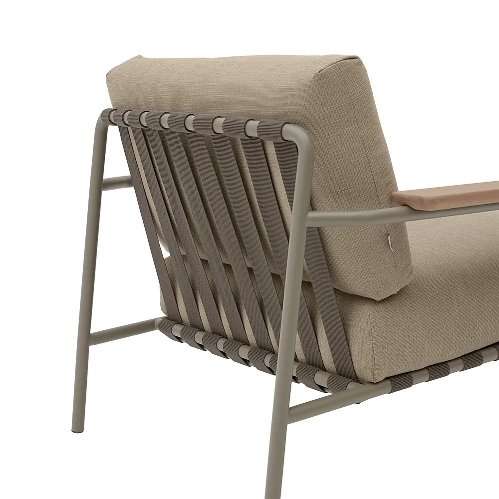 Settle Lounge Chair - Ribbed Weave 5/Taupe 