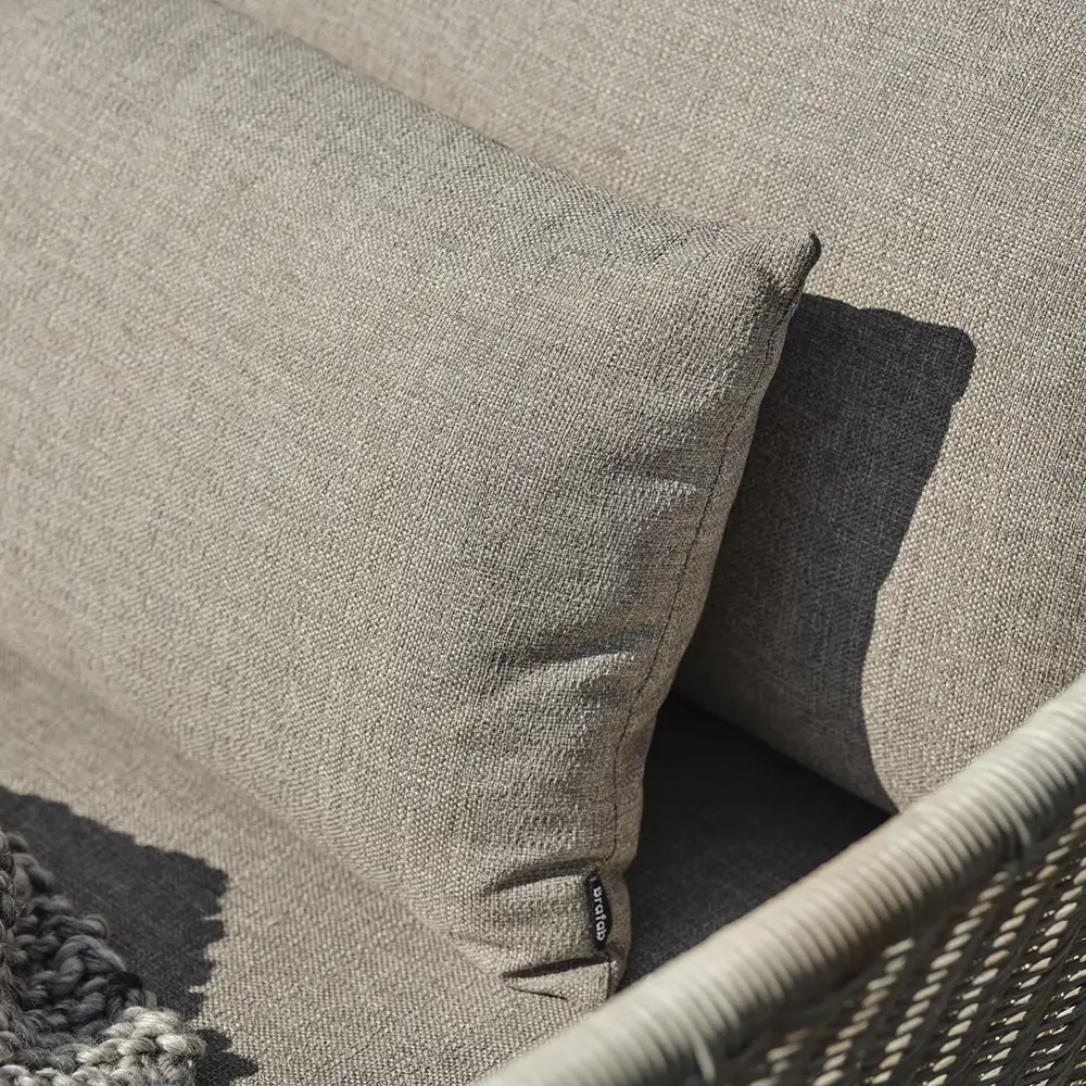 Aster 3-seater sofa beige rattan incl. cushions