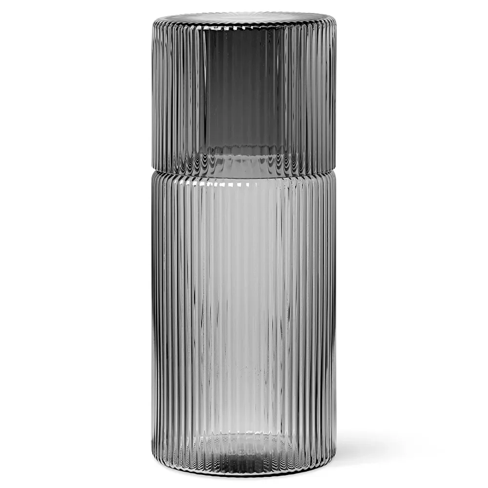 Ripple Small Carafe Set - Smoked Grey