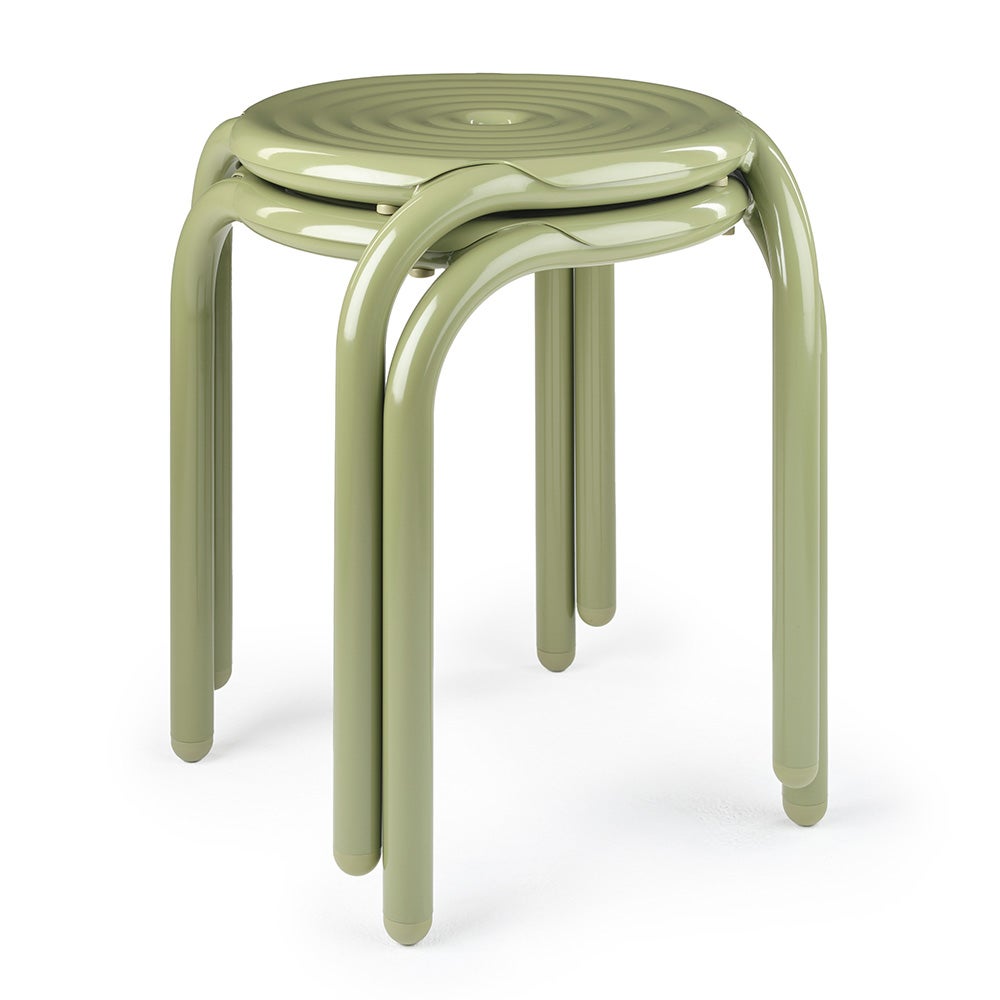 Groove Stool Moss