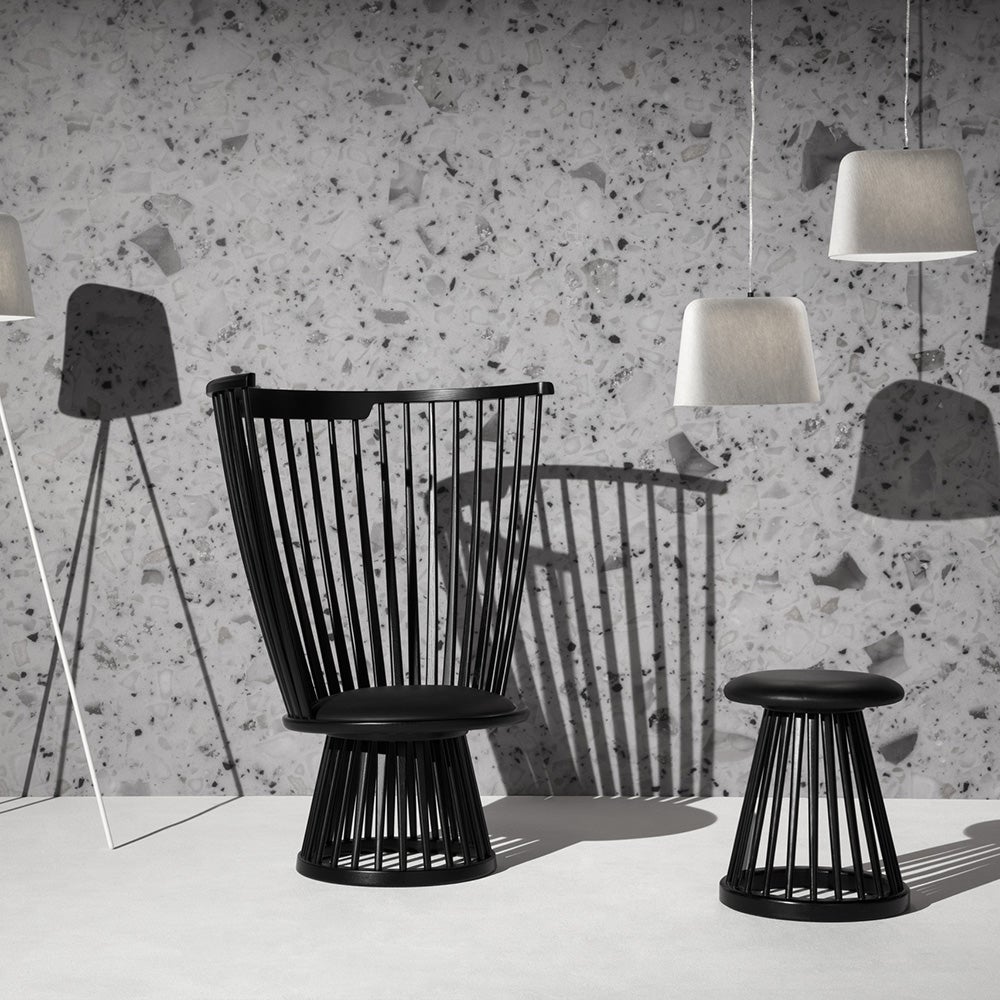 Fan Stool Black