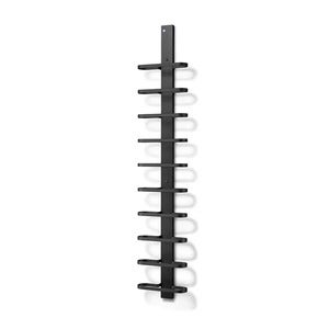 Mazzi Wine Rack 10 bottles Black Stained Oak/Matt Black Steel
