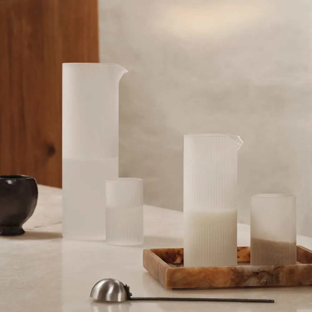 Ripple Milk Jug - Frosted