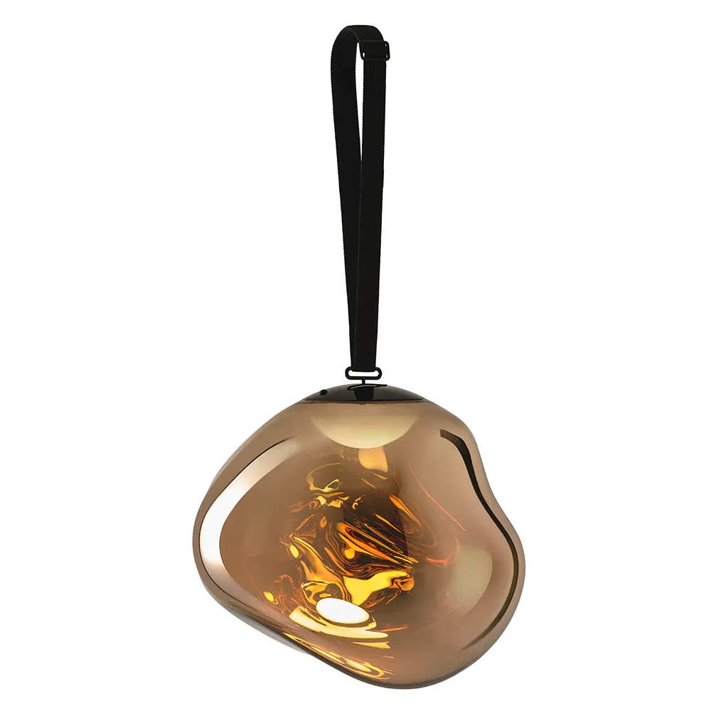 Melt Portable Large floor lamp Gold LED