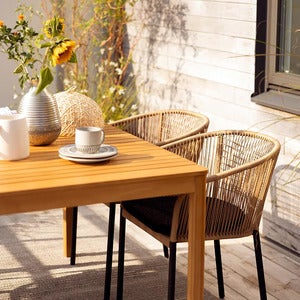 Delta chair    Black / Natural Wicker/ Teddy Black