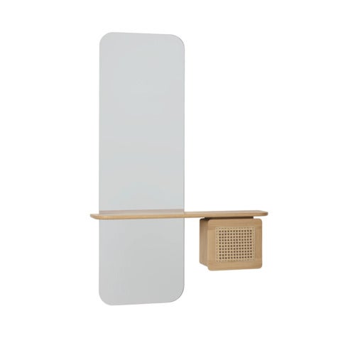One More Look Mirror Solid Oak/Venetian Cane