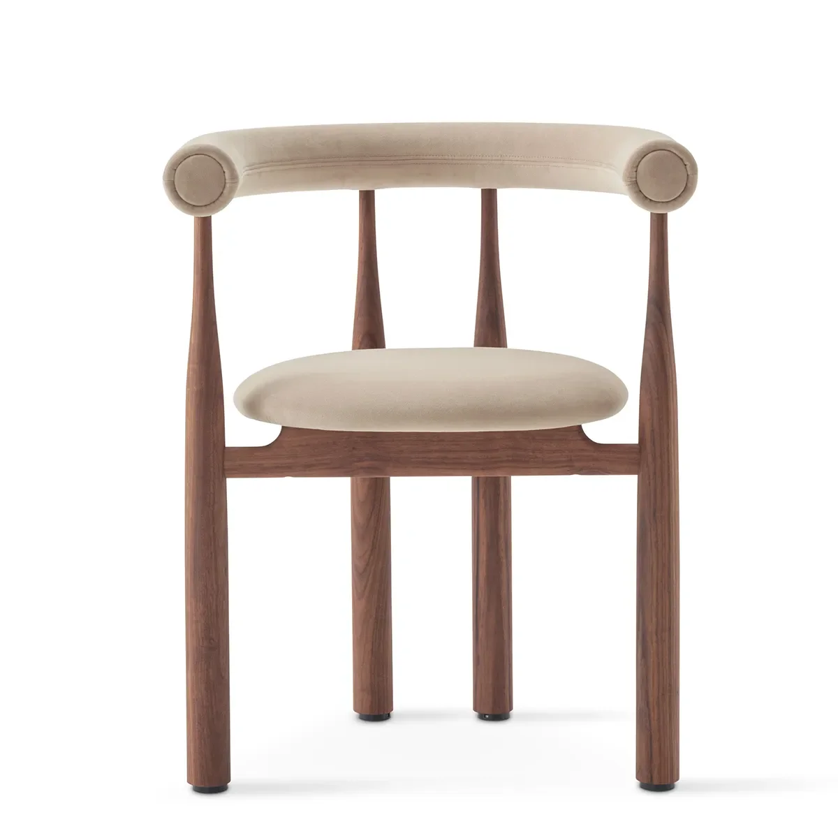 Upholstered Dining Chair Bukowski Walnut Megan