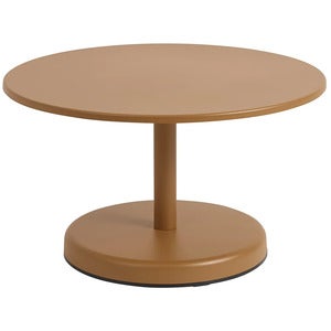 Linear Steel Coffee Table Ø70 cm Burnt Orange 