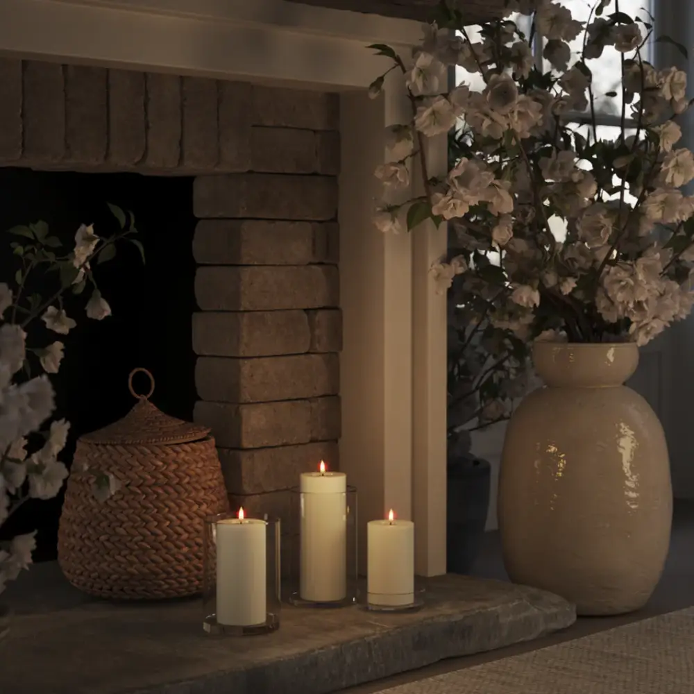 LED block light Ø7.5x15 cm white