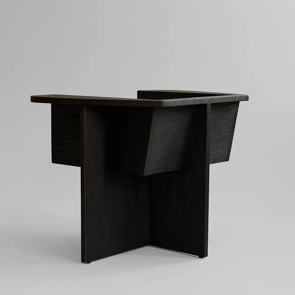 Brutus Lounge Chair - Coffee Black Oak