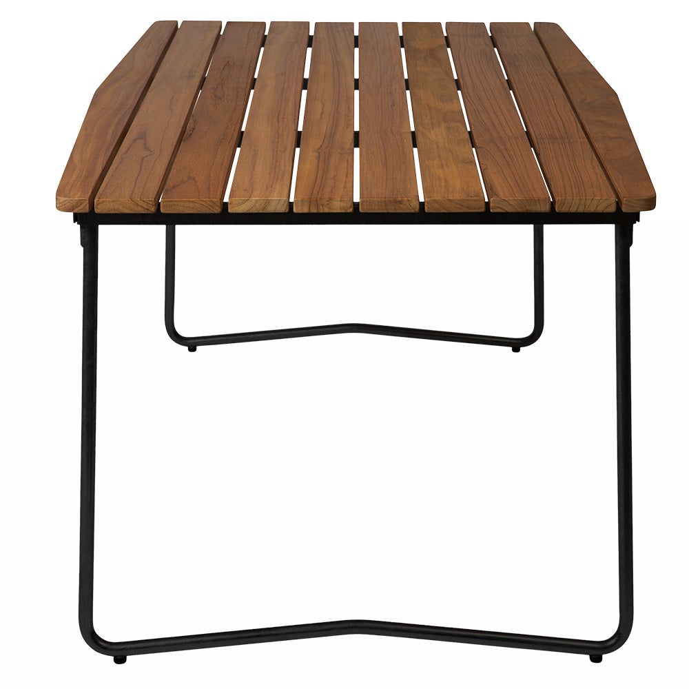 Table B31 170 Untreated teak / black frame