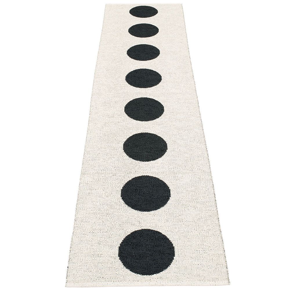 Vera Carpet 70x300 cm black/vanilla