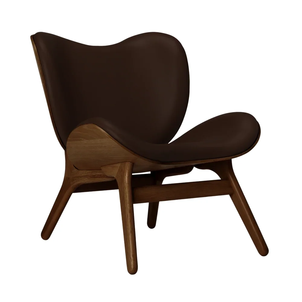 A Conversation Piece Lounge chair Dark Oak/Hope Leather brown