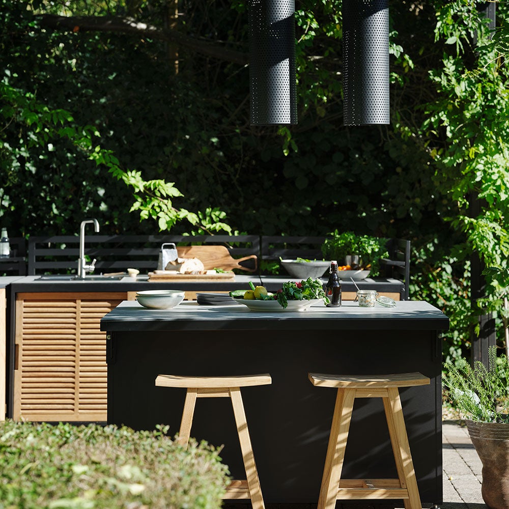 Fornax kitchen unit large black/grey