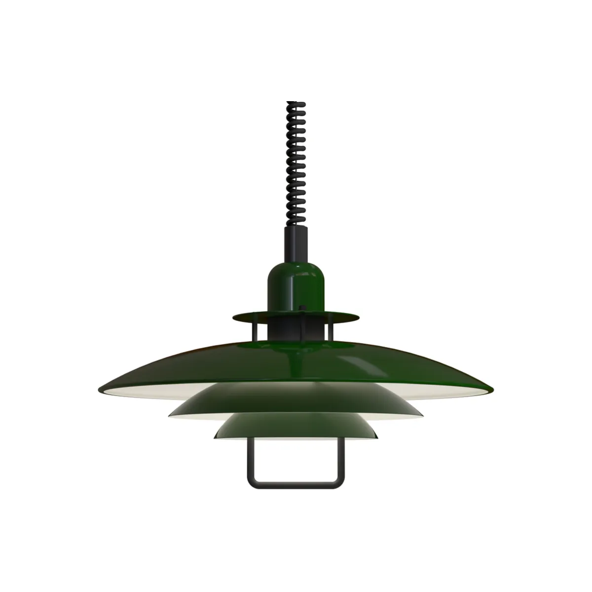 Primus II ceiling pendant Ø43 cm metal forest green/matt black