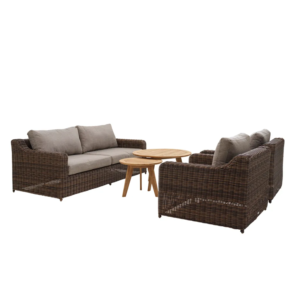 Glendon 3-seater sofa  Dark brown / Soft moose