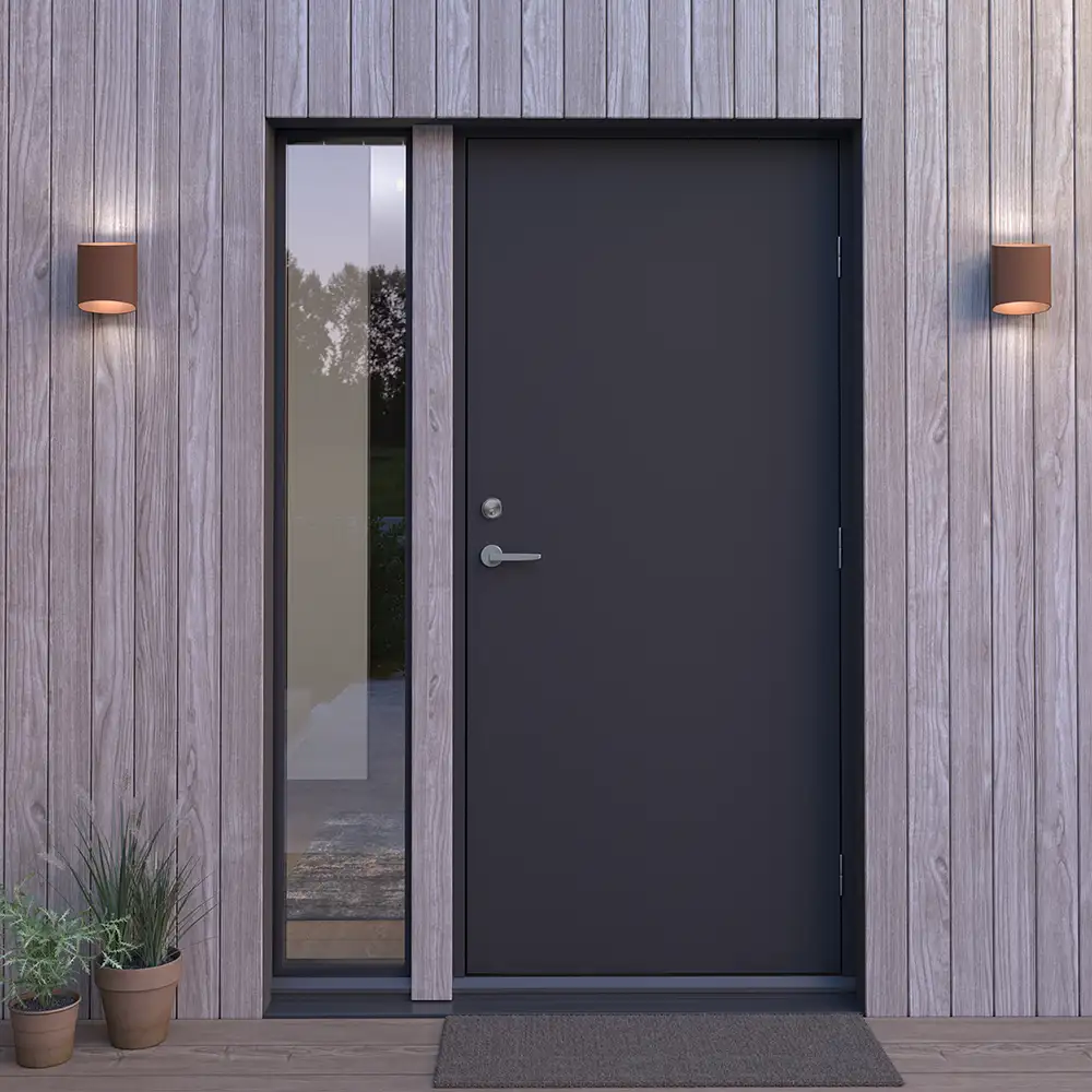 Sinne wall light IP44 rust structure LED