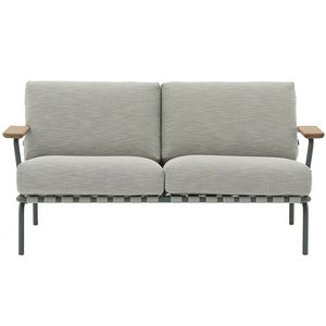 Settle 2-seater sofa Ribbed Weave 2/Dark Green 