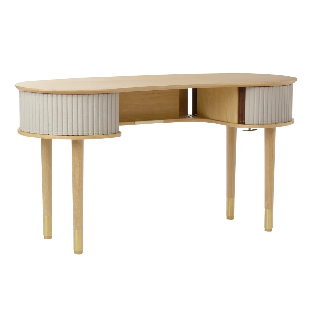 Audacious Desk Oak/White Sands