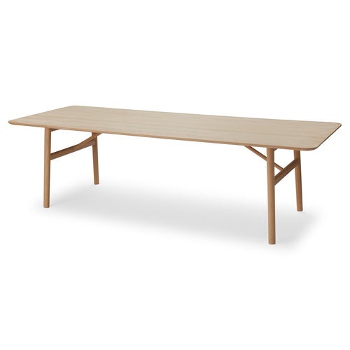 Hven Dining Table 260 cm White Soap Treatment