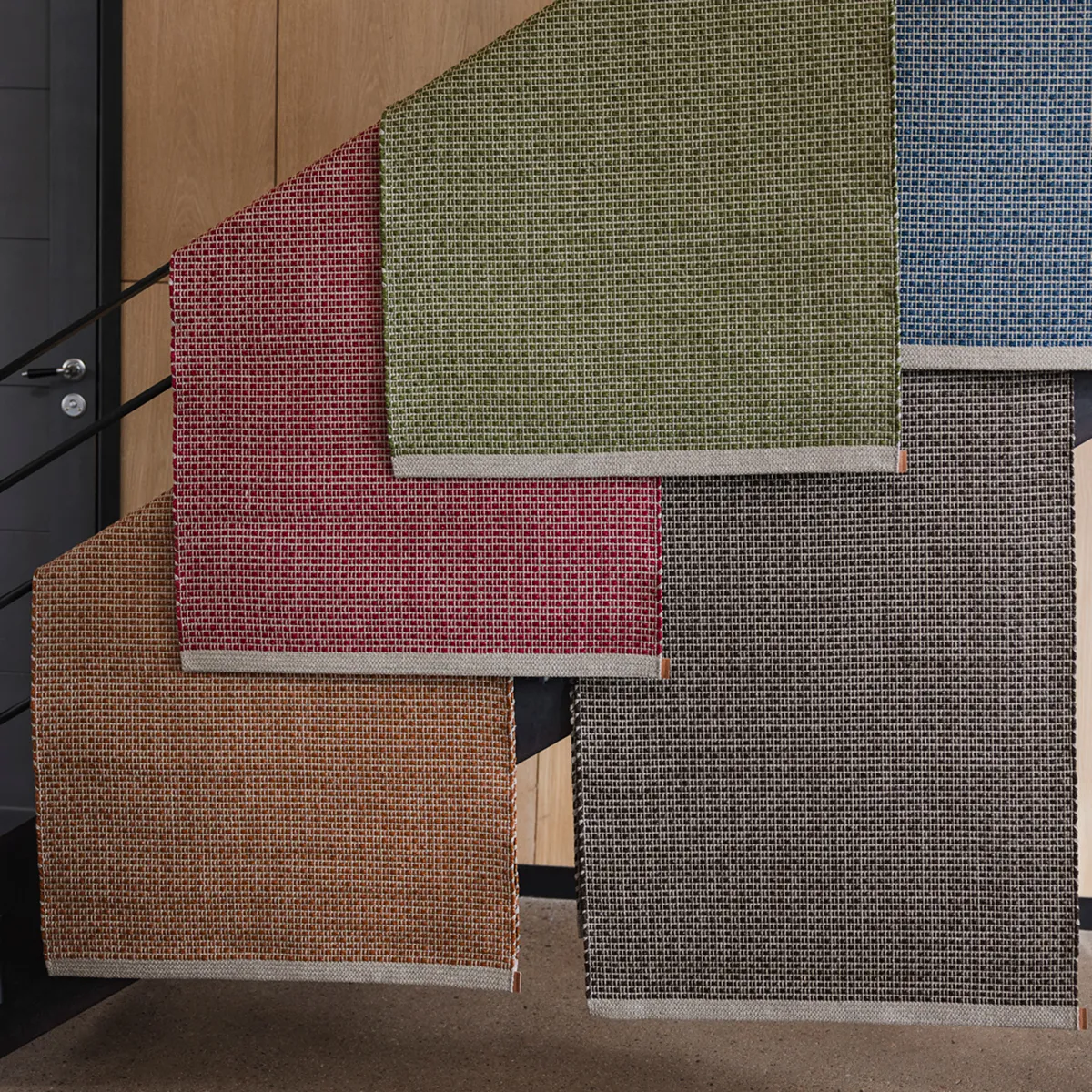 Washable Plastic Rug NILS Dark Brown 70x120 cm