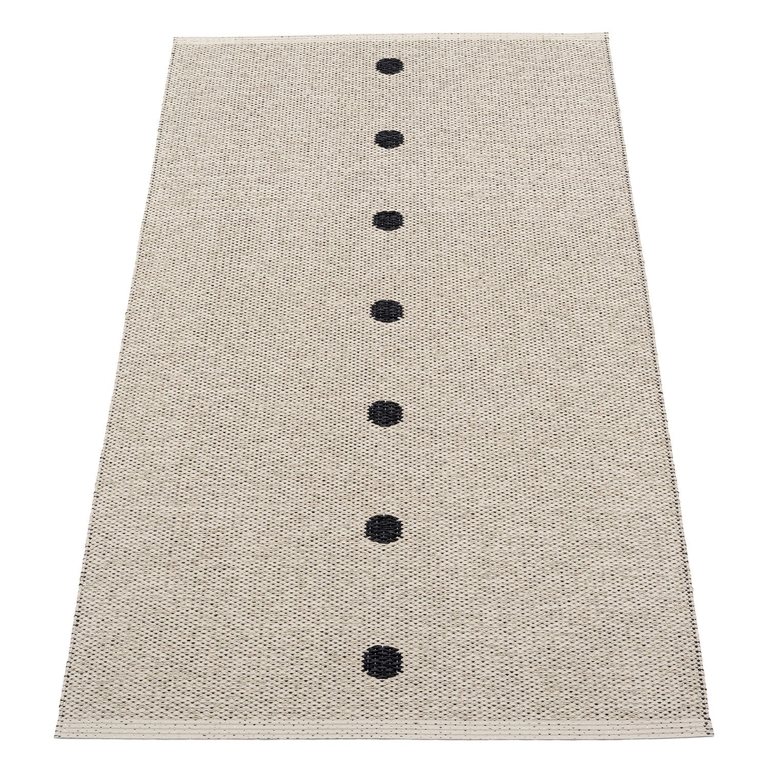 Peg Carpet 70x140 cm black / linen